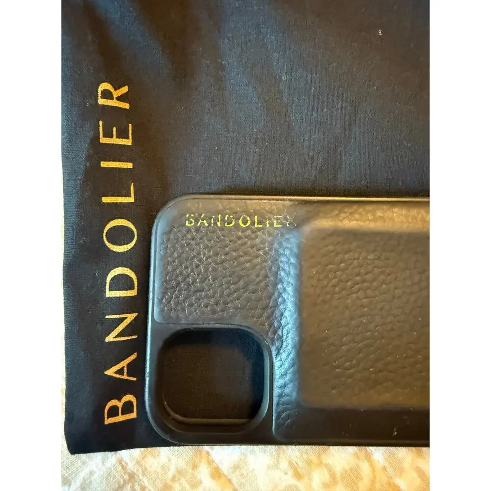 Bandolier Emma Pebbled Leather Crossbody Phone Case